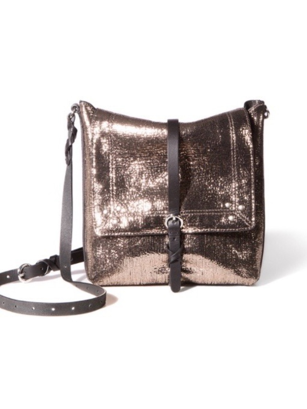 Jerome Dreyfuss Tony Champagne Shoulder Crossbody Bag